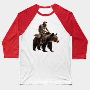 men and grizzly bear Baseball T-Shirt